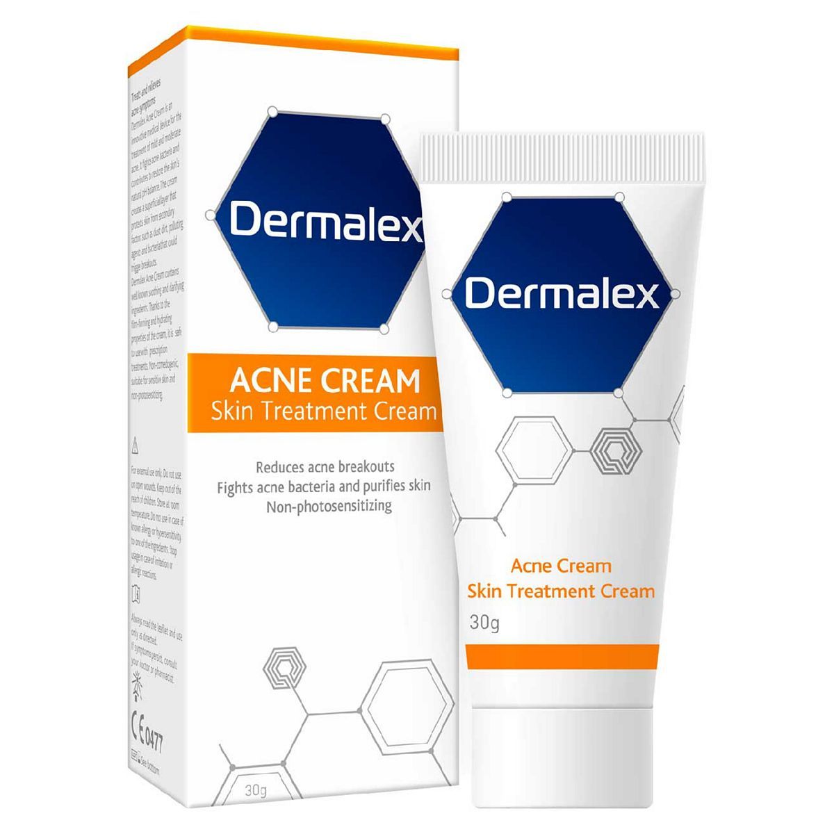 Dermalex Acne Skin Treatment Cream - 30g Pack