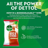 Dettol Big & Strong Kitchen Surface Cleaning Wipes   25 per pack