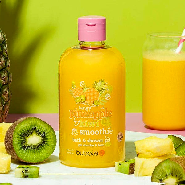 Bubble T Cosmetics Pineapple & Kiwi Body Wash 500ml - McGrocer