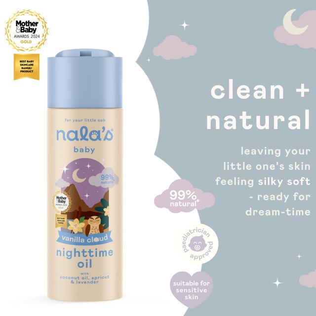 Nala's Baby Nighttime Oil Vanilla Cloud 200ml - McGrocer