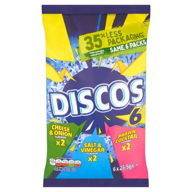 Discos Variety Multipack Crisps 6 x 25.5g