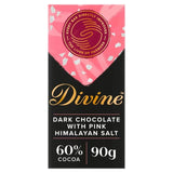 Divine 60% Dark Chocolate Pink Himalayan Salt 90g