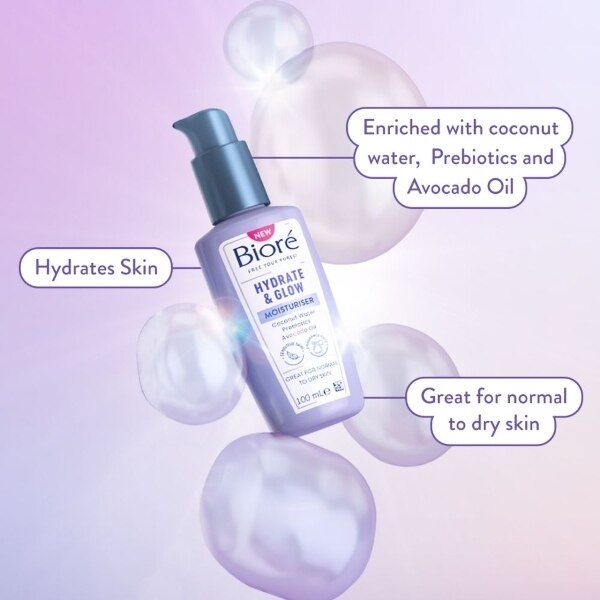 DNR Bioré Hydrate & Glow Moisturiser 100ml