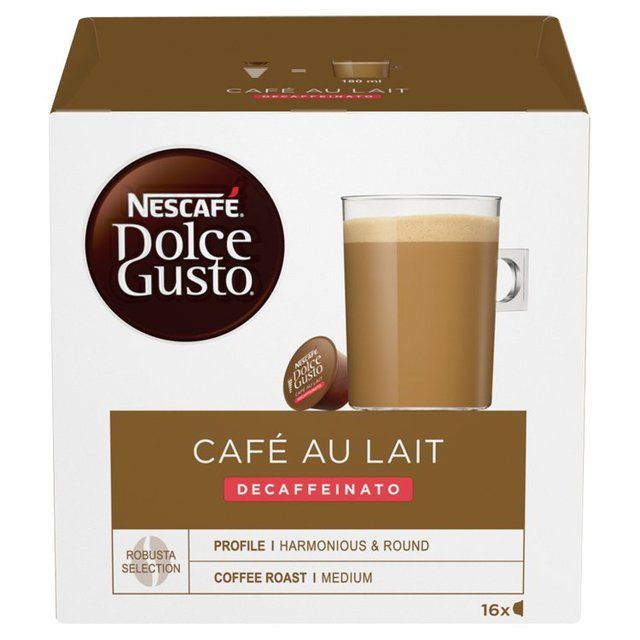 Dolce Gusto Cafe Au Lait Decaf 16 per pack