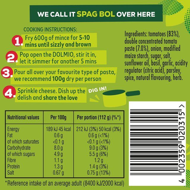 Dolmio Bolognese Original Pasta Sauce 675g