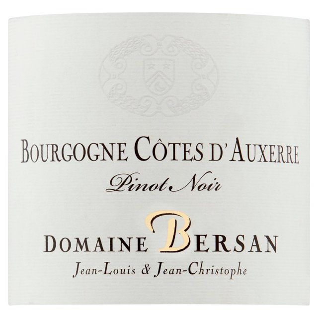 Domaine Bersan Pinot Noir Cotes d'Auxerre 75cl