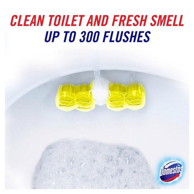 Domestos Power 5 Lime Toilet Rim Block Duo Pack 2 per pack