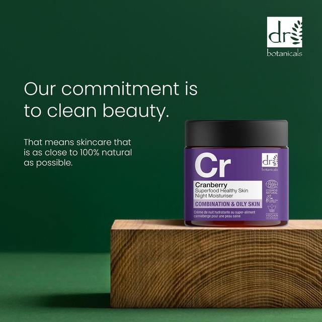 Dr Botanicals Apothecary Cranberry Superfood Healthy Skin Night Moisturiser 60ml