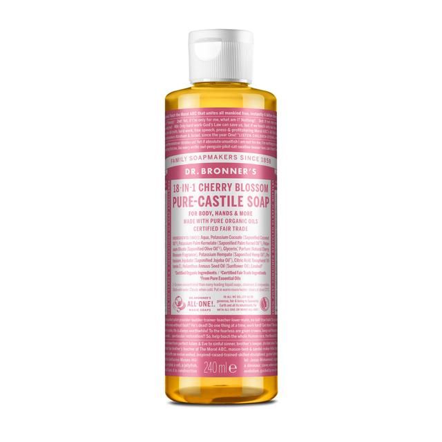 Dr Bronner Pure Castile Liquid Soap Cherry Blossom 240ml