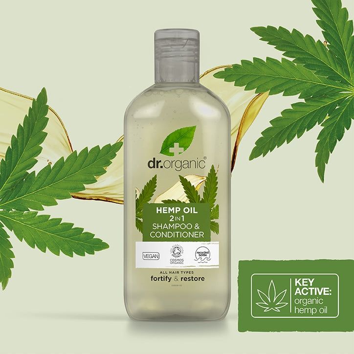 Dr Organic Hemp 2 in 1 Shampoo 265ml