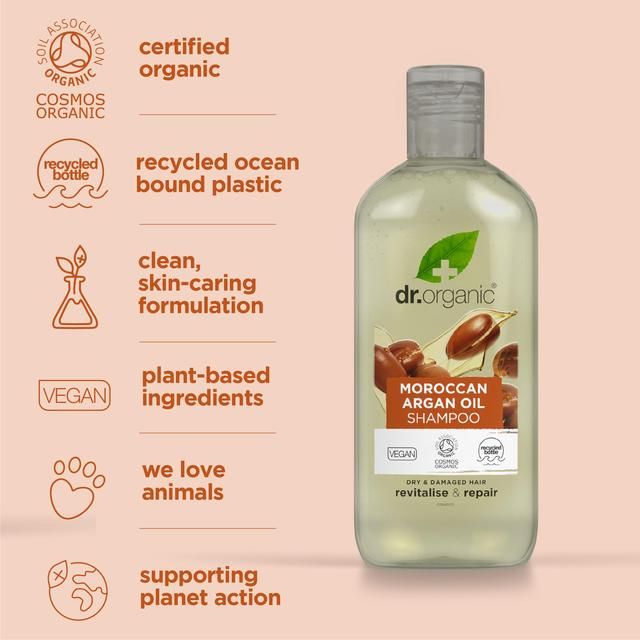 Dr Organic Moroccan Argan Oil Shampoo 265ml