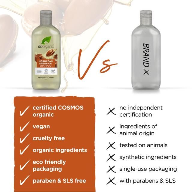 Dr Organic Moroccan Argan Oil Shampoo 265ml