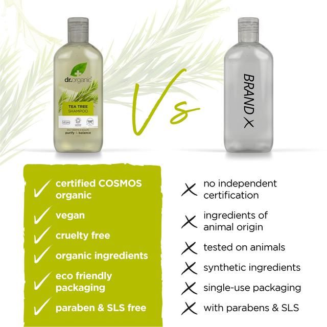 Dr Organic Tea Tree Shampoo 265ml