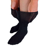 Dr.Socks Extra Wide Bamboo Oedema Socks 4-7 UK Black