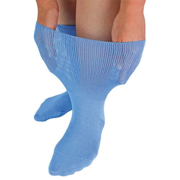 Dr.Socks Extra Wide Bamboo Oedema Socks 4-7 UK Blue