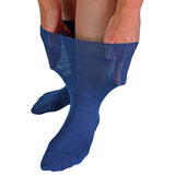 Dr.Socks Extra Wide Bamboo Oedema Socks 6-8 UK Navy