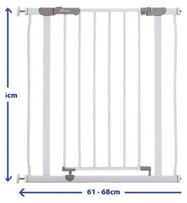 DreamBaby Ava Slimline Gate - Fits Openings 61cm to 68cm - White