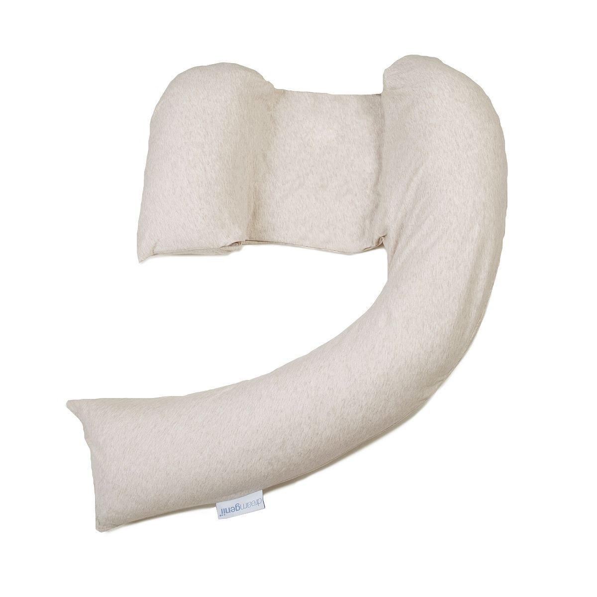 Dreamgenii Pregnancy Support and Feeding Pillow - Beige Marl