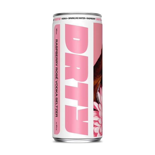 DRTY Raspberry Rose Vodka Seltzer 330ml