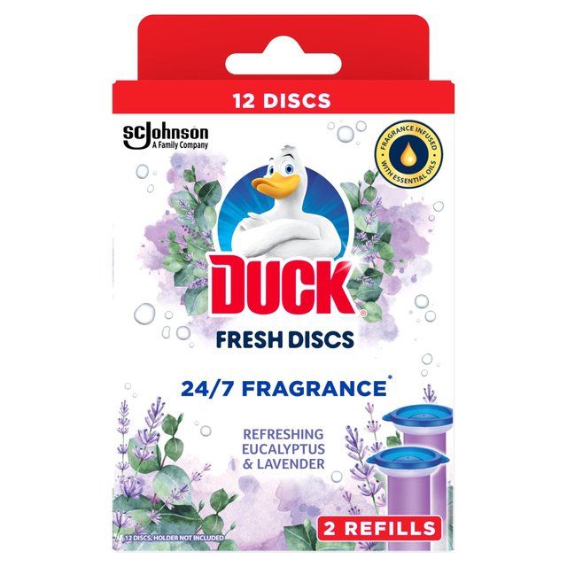 Duck Toilet Fresh Discs Duo Refills Lavender & Eucalyptus   2 x 36ml