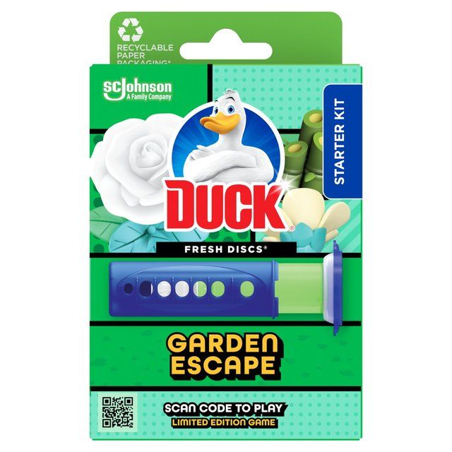 Duck Toilet Fresh Discs Holder Garden Escape 36ml