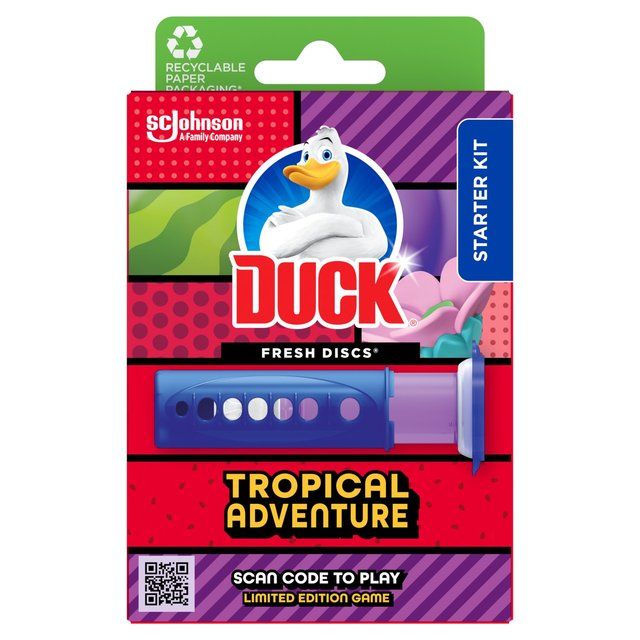Duck Toilet Fresh Discs Holder Tropical Adventure 36ml