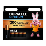 Duracell Optimum AA batteries 12s