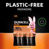 Duracell Plus 100% AA Alkaline Batteries 12 per pack