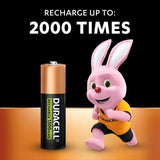 Duracell Recharge Plus AA Rechargeable Batteries 4 per pack