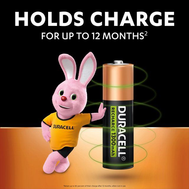 Duracell Recharge Plus AA Rechargeable Batteries 4 per pack