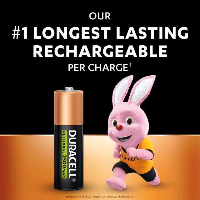 Duracell Recharge Ultra AA Rechargeable Batteries 4 per pack