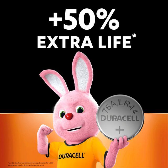 Duracell Specialty LR44 Alkaline Coin Battery 4 per pack