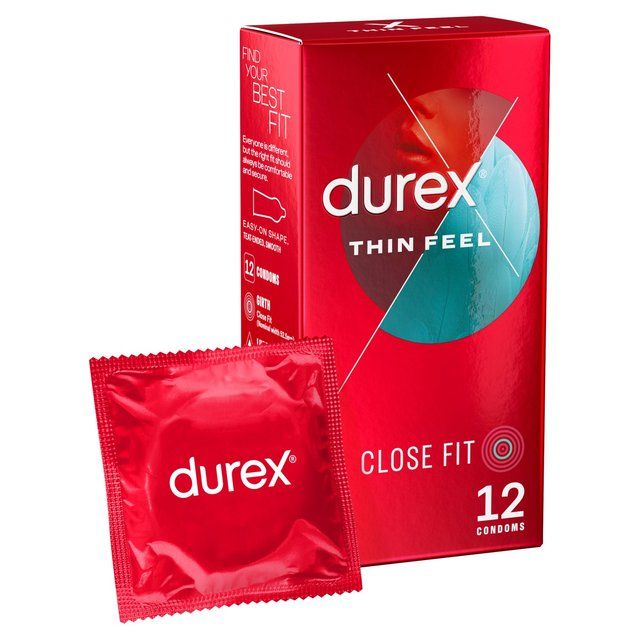 Durex Thin Feel Condoms Enhanced Sensitivity Close Fit 12 per pack