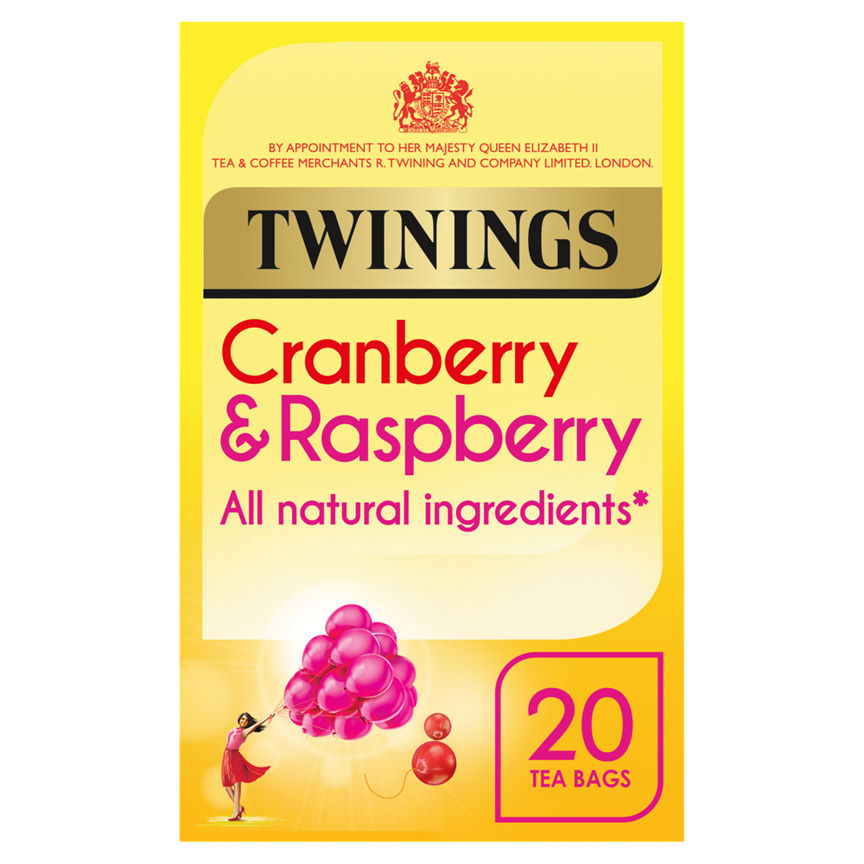 Twinings Cranberry & Raspberry 20 Tea Bags GOODS ASDA