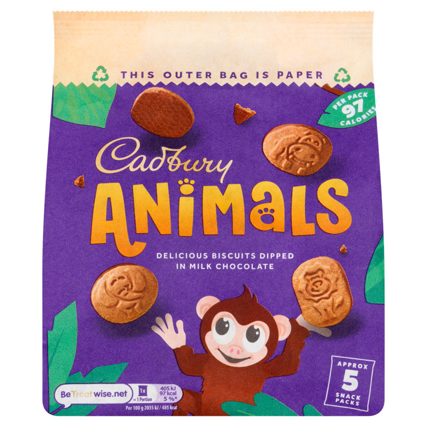 Cadbury Animals 5 x 19.9 g (99.5 g) - McGrocer