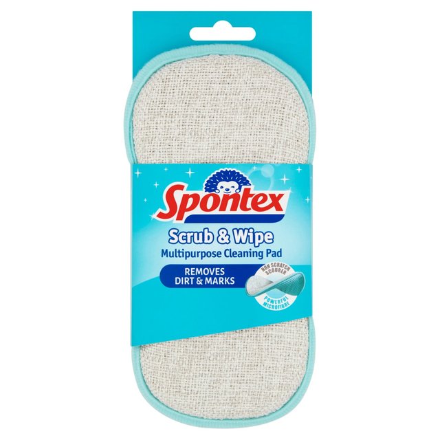 Spontex Scrub & Wipe Microfibre Pad Tableware & Kitchen Accessories M&S