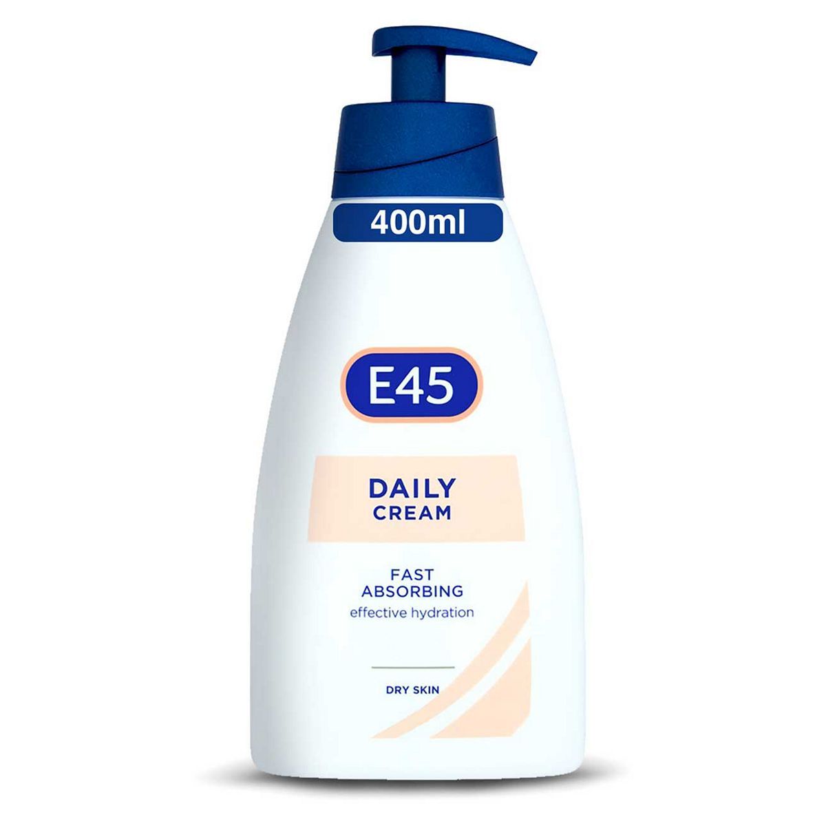 E45 Daily Moisturiser Cream Pump to Smooth Rough Skin and Sooth Dryness - 400ml