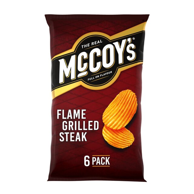 McCoy's Flame Grilled Steak Multipack Crisps 6 per pack - McGrocer
