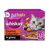 Whiskas 1+ Country Collection Mix Adult Wet Cat Food Pouch in Gravy 12x85g GOODS Sainsburys
