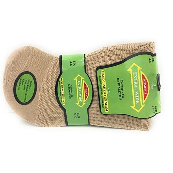 Womens Comfort Fit Diabetic Socks (3 Pairs) (UK 4-8) GOODS Superdrug