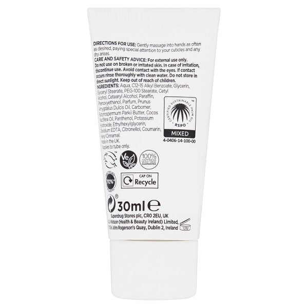 Superdrug Extracts Coconut Hand Cream 30ml GOODS Superdrug