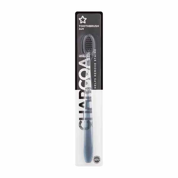 Superdrug Charcoal Toothbrush - Black GOODS Superdrug