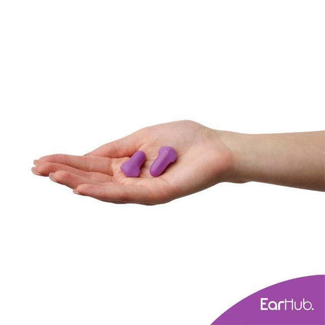 EarHub Sleepwell Purple Soft Foam Earplugs 30 per pack