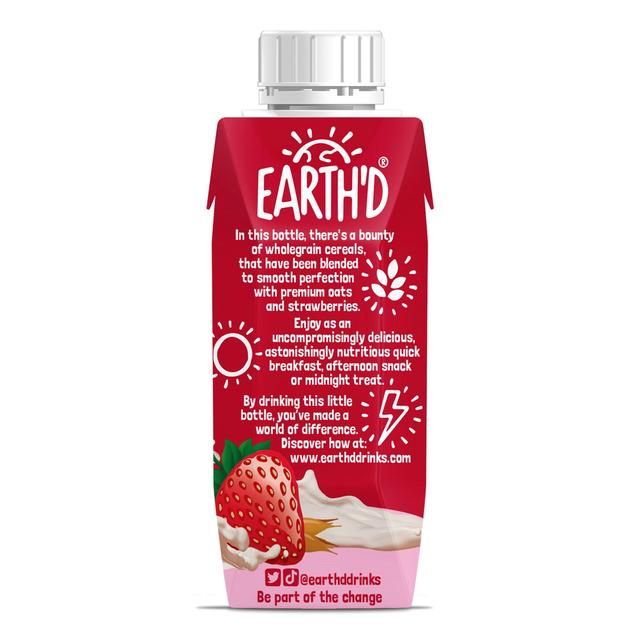 Earth'd Breakfast Cereal & Oat Shake - Strawberry 250ml