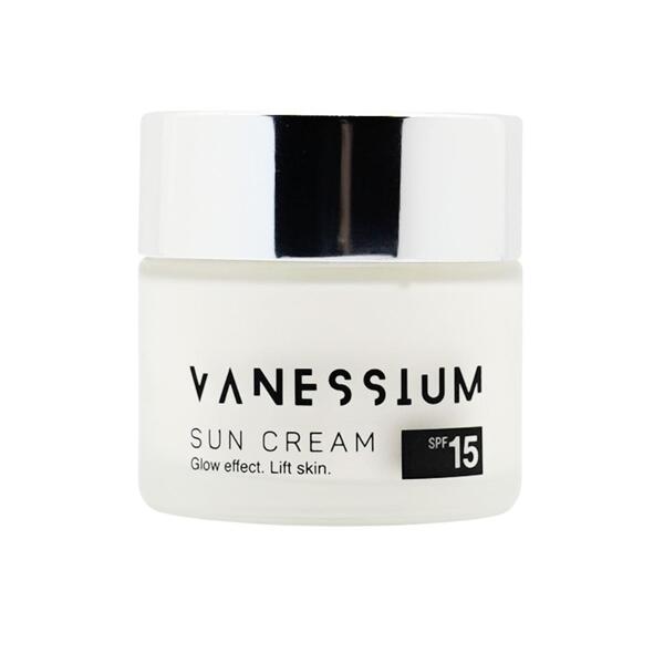Vanessium Sun Cream. Glow Effect. Lift Skin. SPF15 50ml GOODS Superdrug