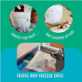 Eco Green Living Certified Compostable Small 0.5L Resealable Ziplock Bags 25 per pack