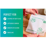 Eco Green Living Certified Compostable Small 0.5L Resealable Ziplock Bags 25 per pack