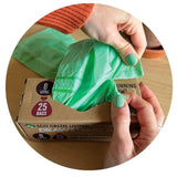 Eco Green Living Certified Compostable Small 8L Drawstring Bin Liner 25 per pack