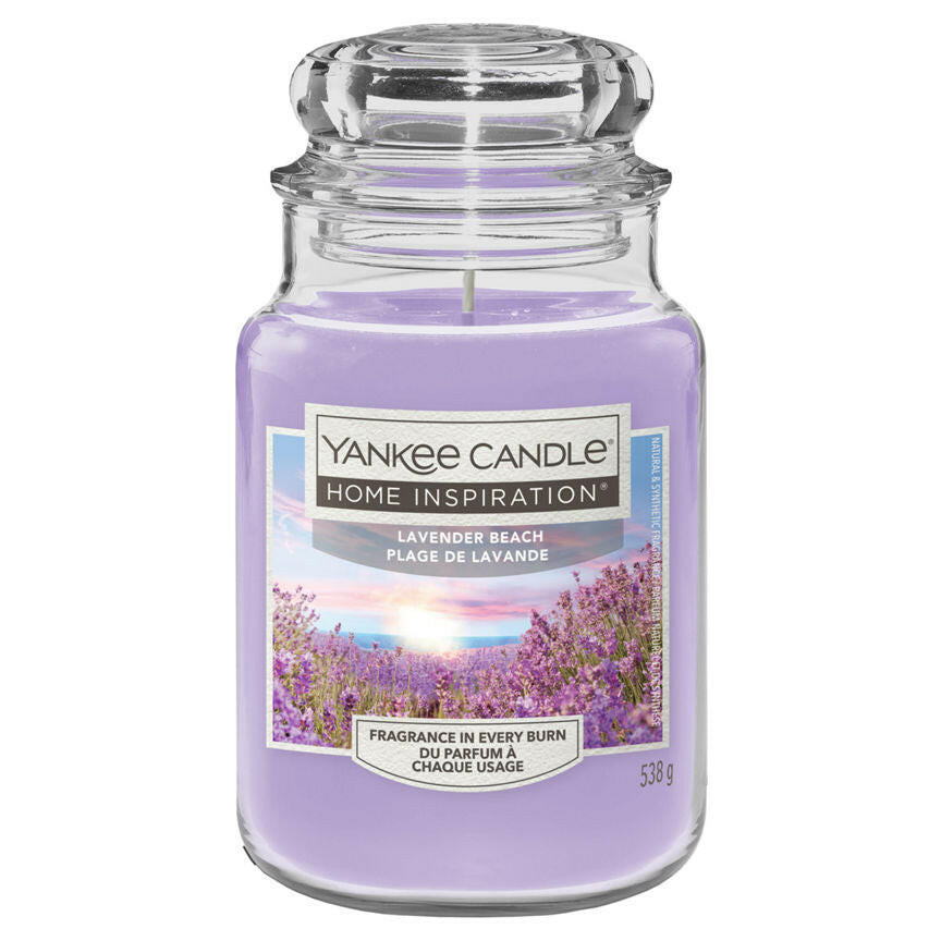 Yankee Candle Home Inspiration  Lavender Beach Large Jar Candle GOODS ASDA