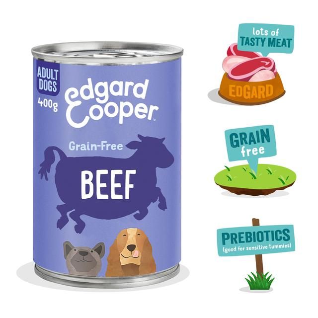 Edgard & Cooper Adult Grain Free Wet Dog Food with Beef 400g